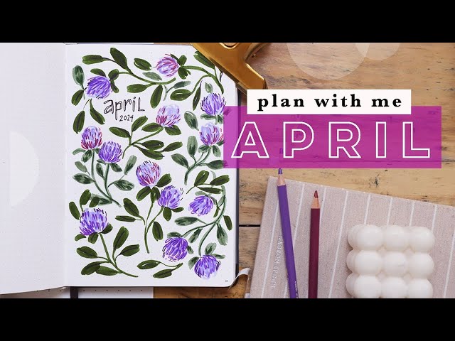 Plan With Me | APRIL 2024 Bullet Journal COVER PAGE