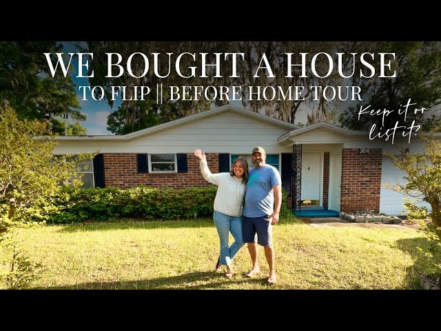We Bought a House TO FLIP || Here's the Before Home Tour || Orange Park, FL Home Flip Part 1
