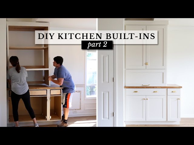 DIY Built In Cabinets for the Kitchen (PART 2)
