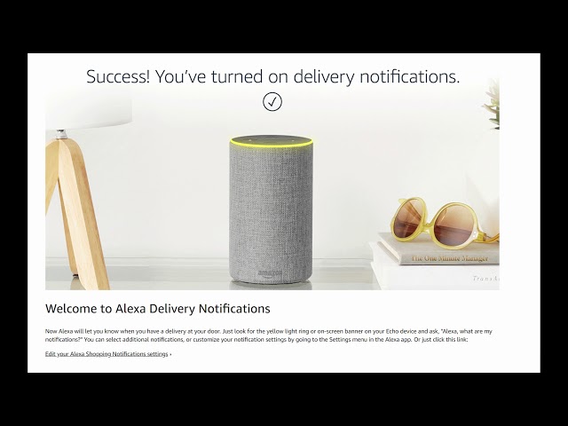 How To Turn Amazon Delivery Notifications on Amazon Echo