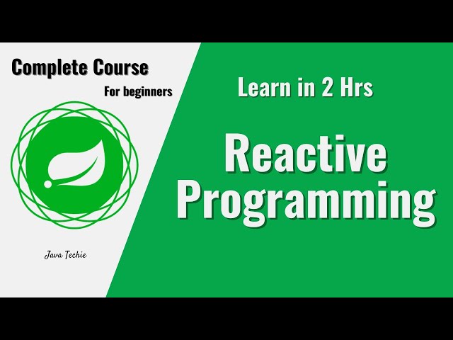 Spring Boot | Reactive Programming Complete Tutorials for Beginners | JavaTechie