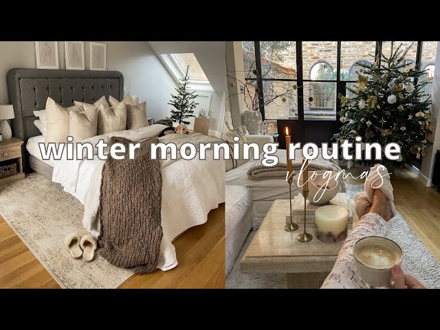 COSY WINTER MORNING ROUTINE | SHARING MY BEAUTY FAVS | VLOGMAS