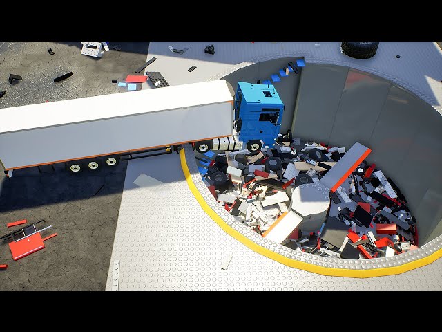 Lego Cars vs Shredding Pit 4 | Brick Rigs