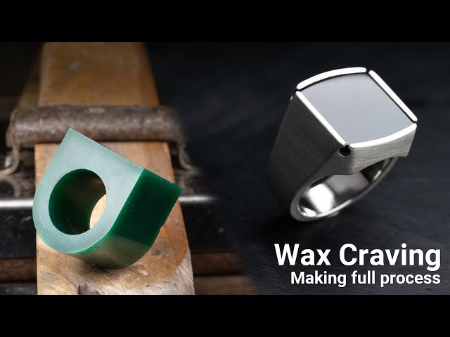 Making a Signet Ring with Waxcarving  / Silver Jewelry Making Full process