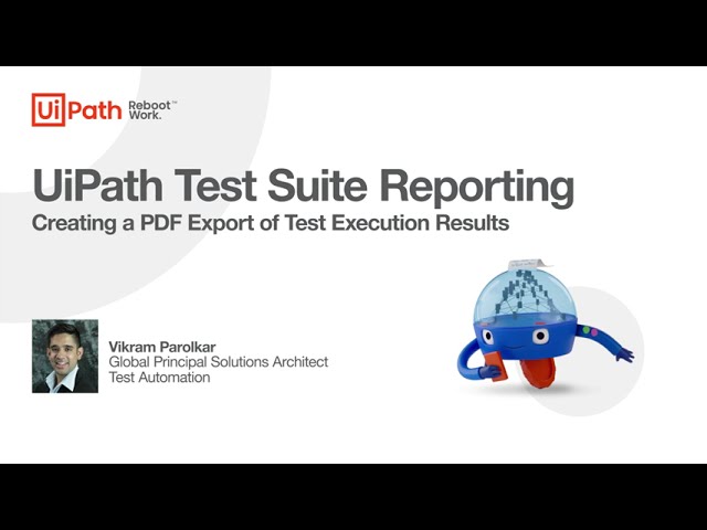 UiPath Test Manager: Export test case results as a PDF