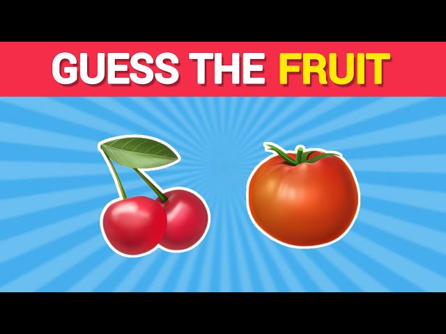 Can You Guess The Fruit And Vegetable By Emoji??🍓🍑| Emoji Quiz