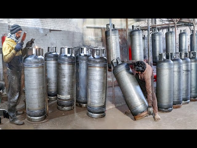 Amazing Process of Making Gas Cylinder | Factory Manufacturing Process