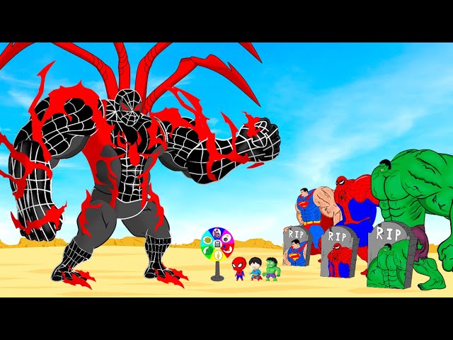 Rescue Evolution Of BLACK SPIDERMAN DEVIL & HULK, SUPDERMAN : Who Is The King Of Super Heroes?