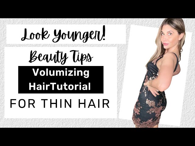 How to Style Thin Hair #howtoblowdrythinhair #volumehair