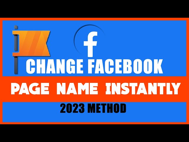How to change Facebook page name INSTANTLY in 2023