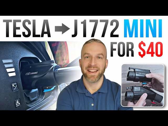 Tesla to J1772 MINI Charging Adapter - MUCH Less than a Tesla Tap! 😮 EVDance Unboxing & Review