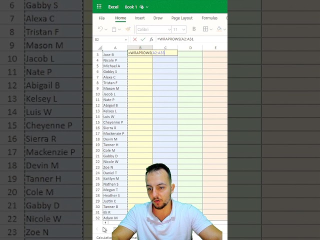 How to Make Random Teams in Excel | Sort and Random #shorts