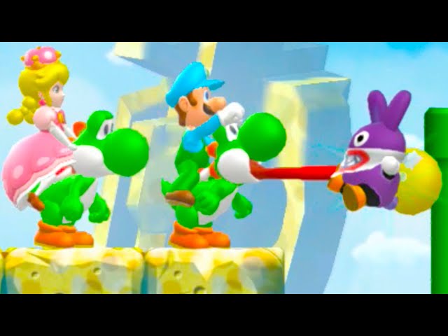 New Super Mario Bros. U Deluxe – 3 Players (Nabbit + Toadette + Luigi) #11
