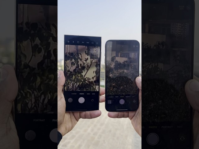 Samsung Galaxy S24 Ultra vs iPhone 15 Pro Max Zoom Test #shorts #iphone15promax #samsungs24ultra