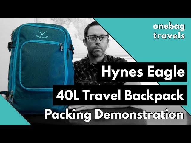Hynes Eagle 40L Travel Backpack - Packing Demonstration