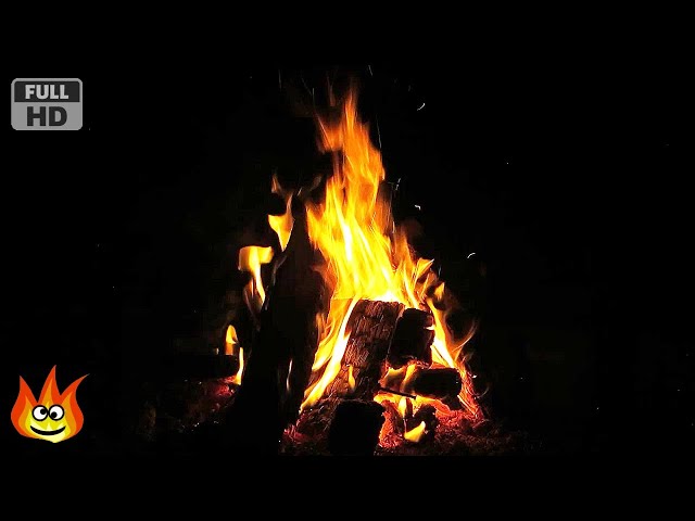 Virtual Bonfire with Crackling Fire Sounds (Full HD)