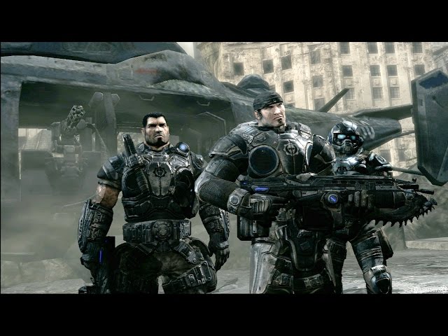 Gears of War 1 PC - Intro & Mission 1 Gameplay HD