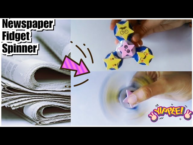 How to make Fidget Spinner with News Paper | DIY Fidget Spinner | Best Out Of Waste