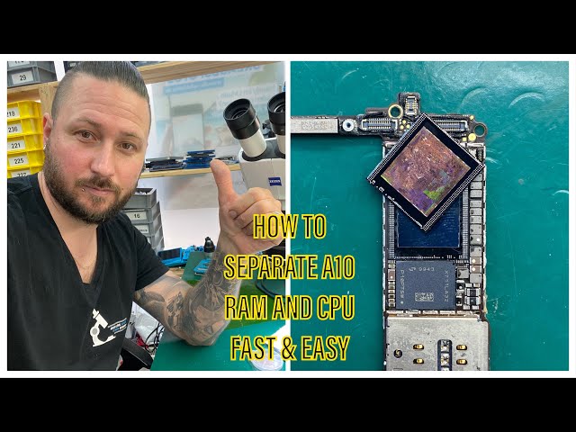 MASTERWORK - HOW TO SEPARATE iPHONE 7 A10 RAM AND CPU FAST AND EASY - RAM REPLACE - RAM REBALL