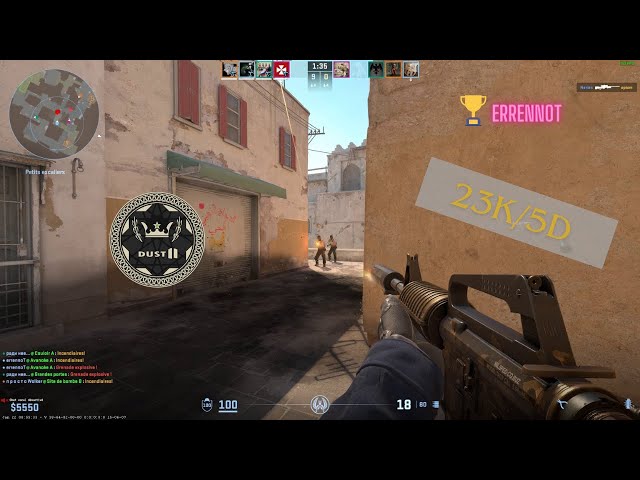 COUNTER STRIKE 2 - COMPETITIVE GAMEPLAY DUST2 (23 kills)