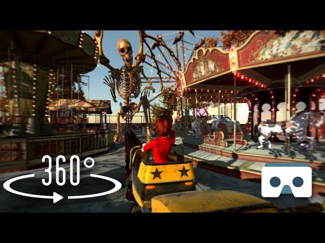 Scary Roller Coaster 360 VR Video: Virtual Reality 3D Videos with Kraken for VR Box, Gear VR, Oculus
