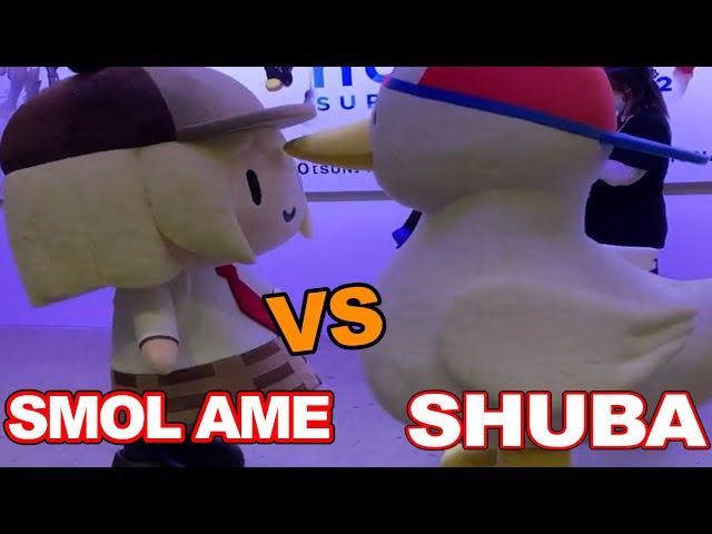 Smol Ame Is Taking Over Hololive Expo... But Then SHUBA Arrives?! [HOLOLIVE]