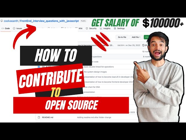 Contribute to open source & secure 6 digit salary from product based company |step by step guide