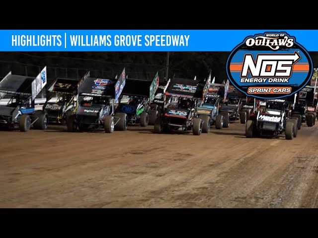 World of Outlaws NOS Energy Drink Sprint Cars Williams Grove Speedway, October 1, 2021 | HIGHLIGHTS