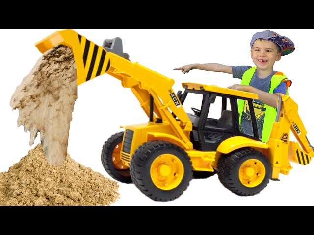 Tractor Loader #BRUDER broken down Alex Play New Excavator Cars for kids