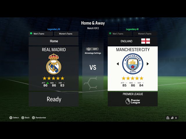UEFA Champions League Round of 8 Teams  Real Madrid VS Manchester City
