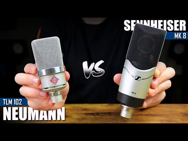 Best Microphones For Recording Vocals || Neumann TLM 102 VS Sennheiser MK 8 (Microphone Comparison)