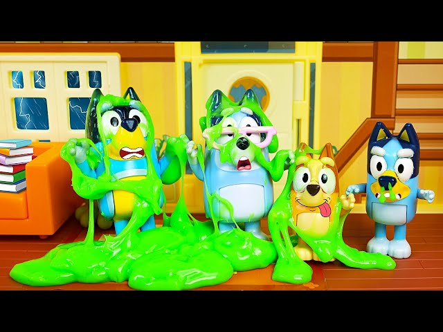 Stop Spreading Germs! 🦠Bluey's Funny Slime Sneeze - Education Video for Kids