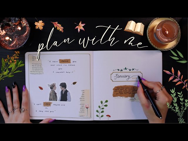 january plan with me | reading journal set up 📖 little women