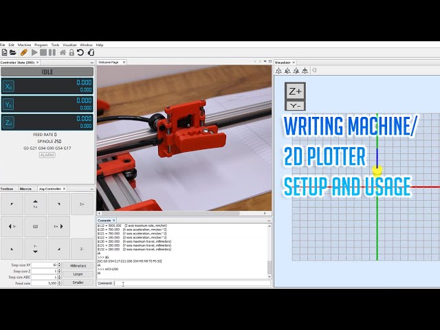How to use Writing Machine - 2D Pen Plotter Setup and Use