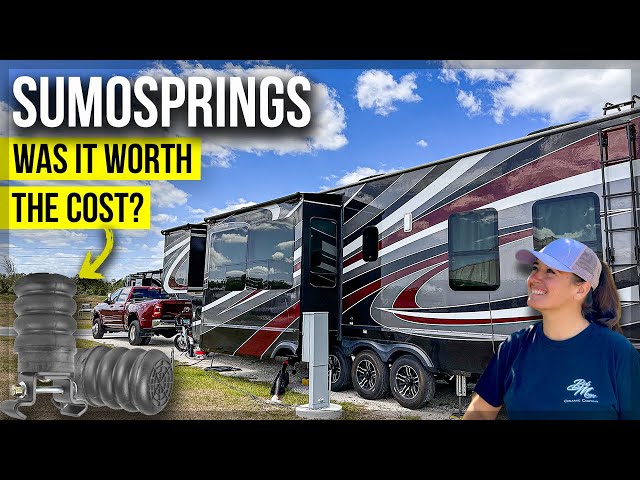 Sumo Springs INSTALL and REVIEW on a Toy Hauler RV (Before & After ROAD TEST INCLUDED!) 🤔🔧