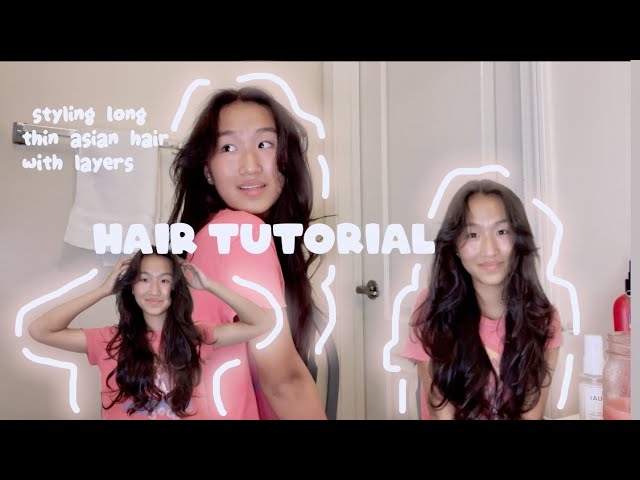 HOW I STYLE MY HAIR || Thin, long Asian hair || get the perfect BOUNCY CURLS! Tips and tricks