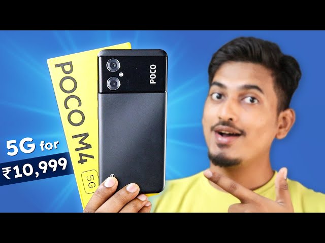 POCO M4 5G in ₹ 10,999 | Budget 5G Phone for EVERYONE! 🔥