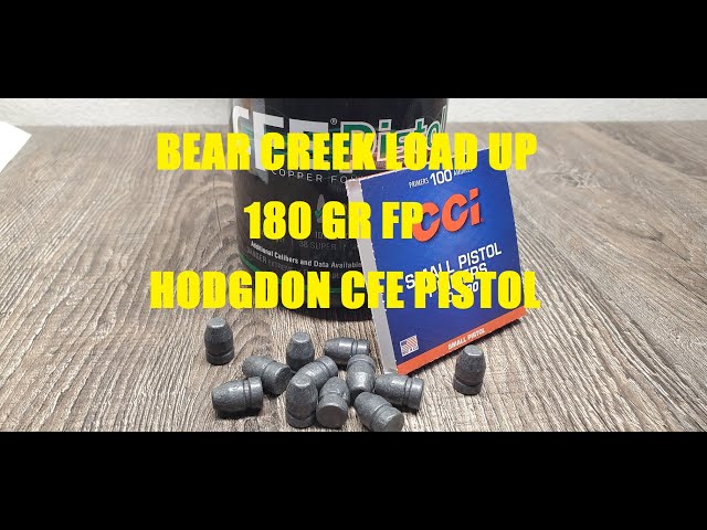 Bear Creek Load Out  - CFE Pistol - 180gr FP
