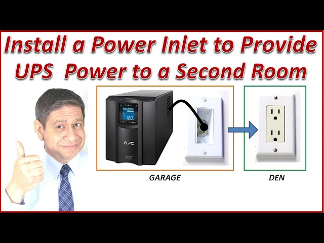 Installing a Power Inlet that Provides UPS Power to a Secondary Room