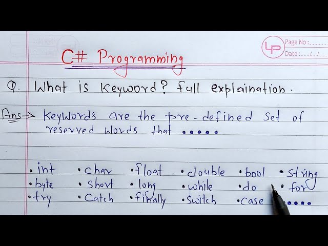 C# Keywords | Use of Keywords in C Sharp