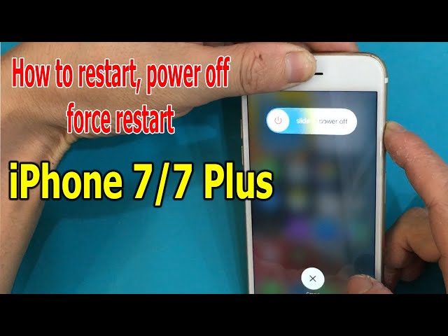 How to restart, power off, force restart iPhone 7/7 Plus