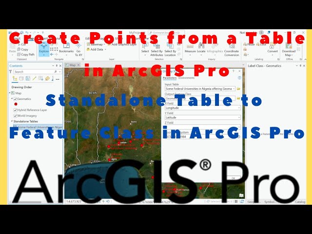 Create Points from Table using ArcGIS Pro