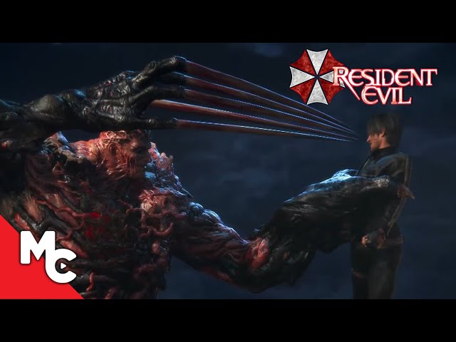 Leon Fights Against The Tyrant Clip | Resident Evil: Vendetta Scene | Movie Central