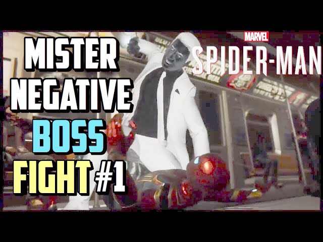 SPIDER-MAN PS4 MISTER NEGATIVE (MARTIN LI) BOSS FIGHT #1