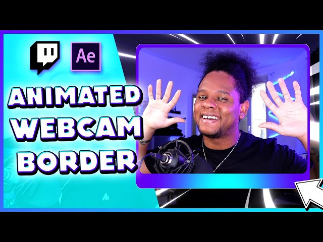 How to Make a CLEAN Animated Twitch Webcam Overlay & FREE After Effects Template.
