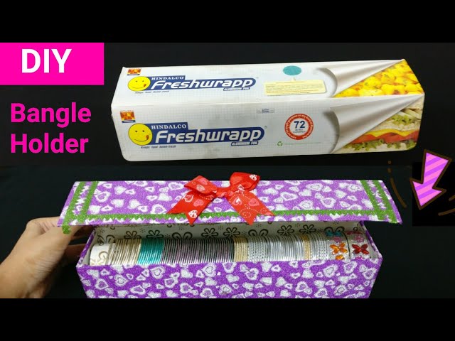 How to make Bangle Holder from FreshWrapp | Best out of waste | DIY Bangle Box
