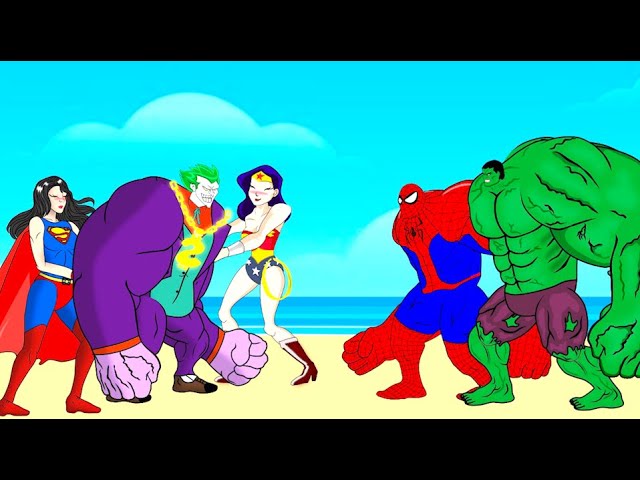 HULK And SPIDER-MAN Vs JOKER : Lovesick Boys | Super Heroes Animation