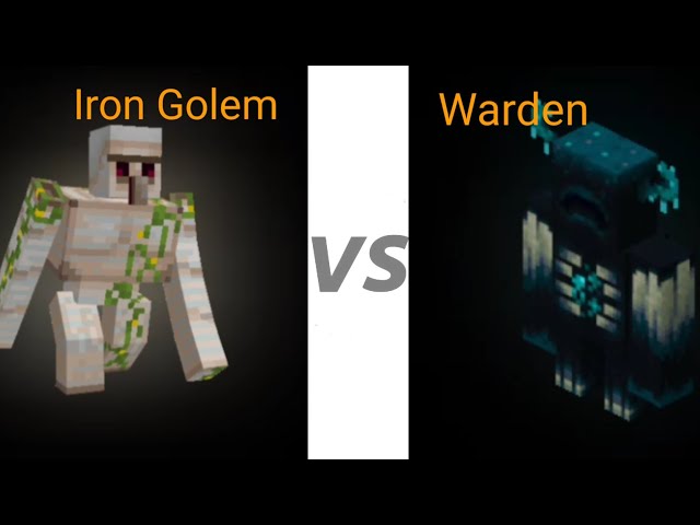 Iron Golem Vs Warden (Who Gone Win?!)