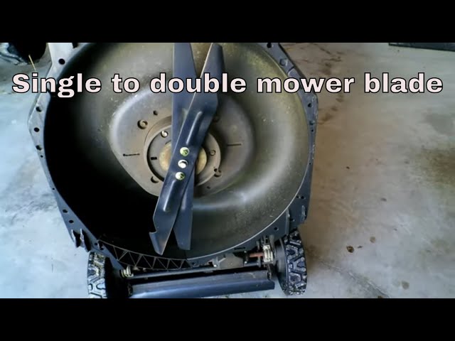 Ego dual blade on older mower conversion // Ego single blade to ego twin blade