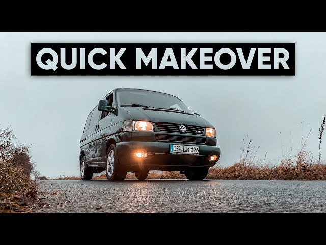 VW Eurovan TDI short MAKEOVER and switching front seat | Vanu Campers